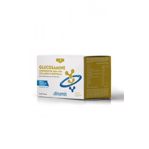 Dinamis Glucosamine Chondroitin MSM With Collagen Boswellia 6 gr x 30 Saşe