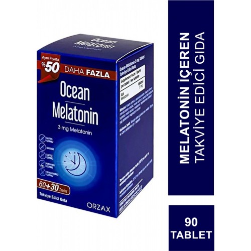Ocean Melatonin 3 mg 60+30 Tablet - %50 Daha Fazla